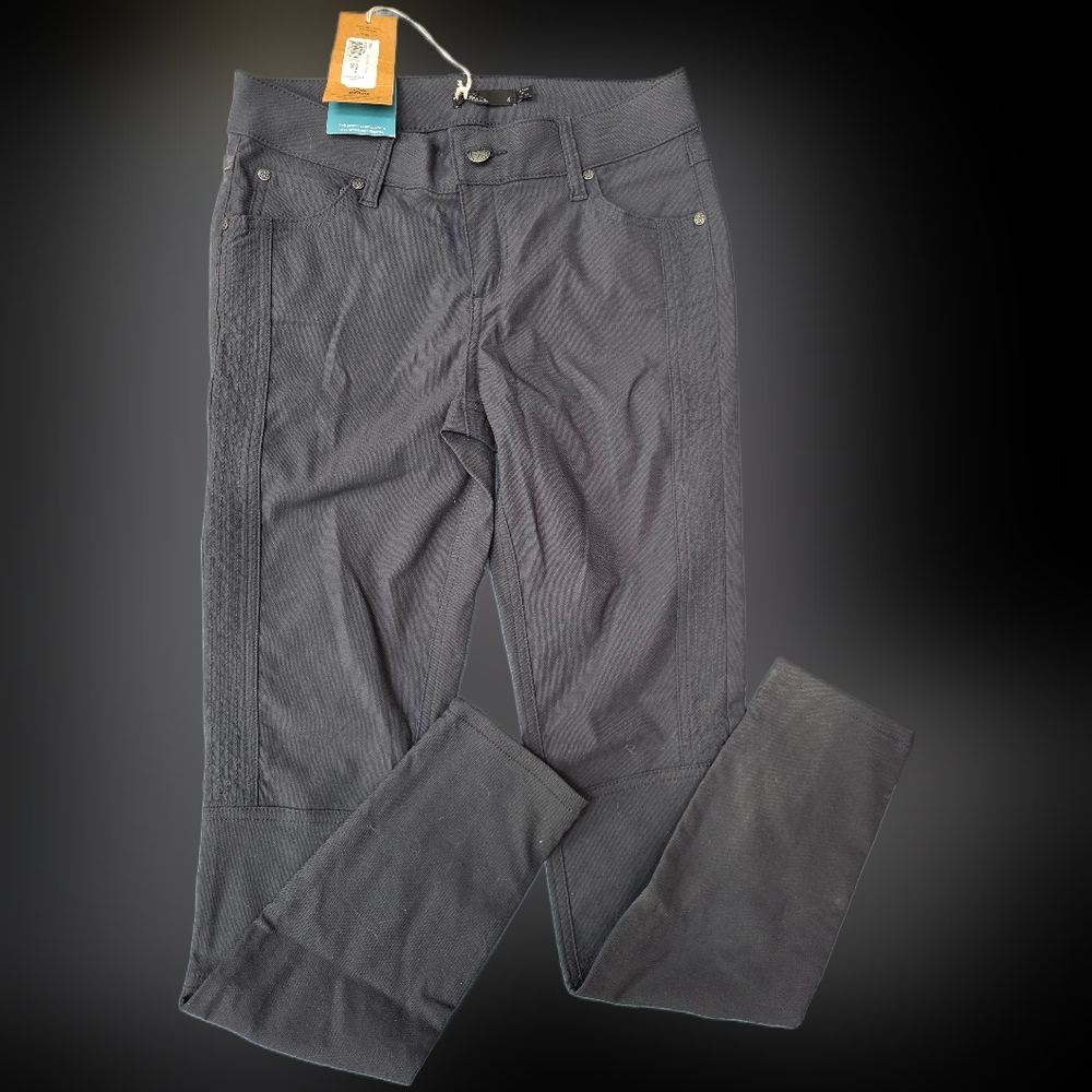 Prana Black Cargo Pants Lightweight Tapered